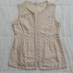 Banana Republic eyelet top